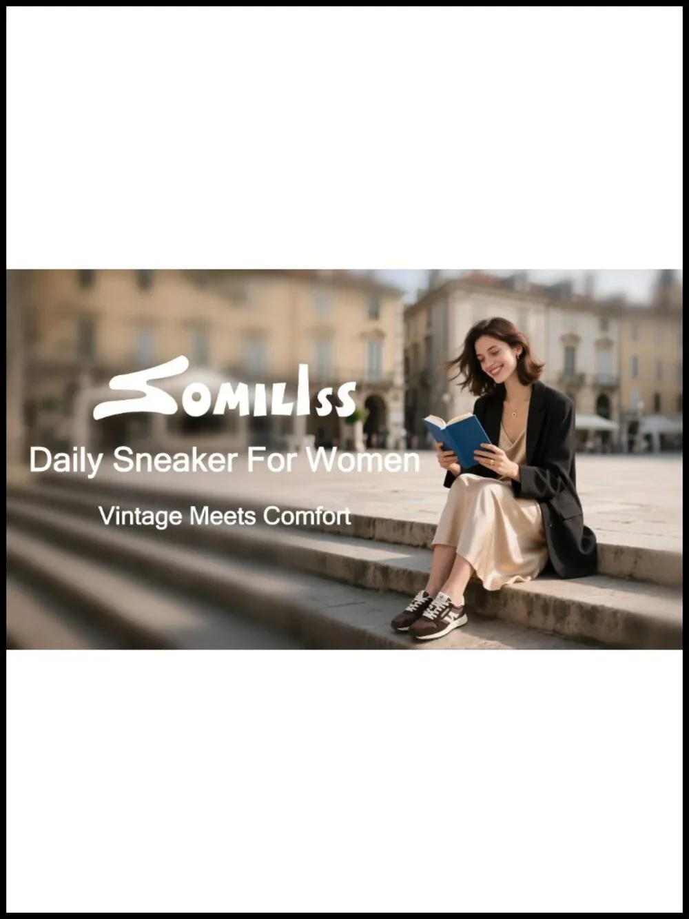 Women's Retro Casual Fashion Sneakers, Comfort Walking Shoes with Suede Fabric